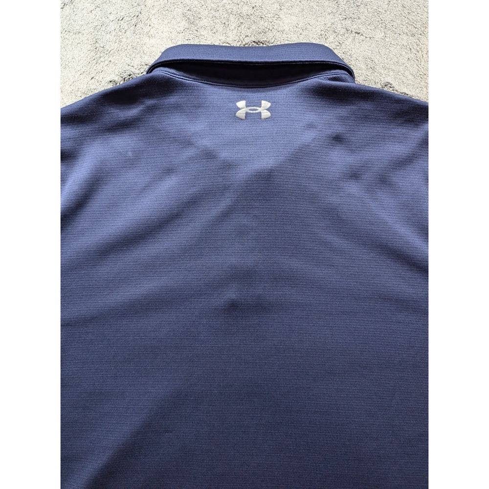 Under Armour Short Sleeve Polo Shirt Men's Size 2XL Blue - Picture 10 of 11